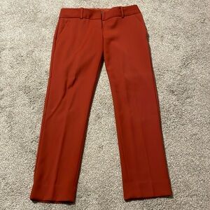 The Limited. Size 2. Burnt orange, ankle pants